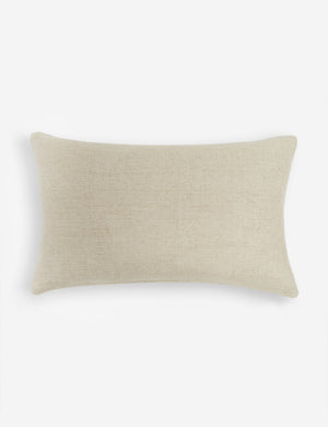 Rear view of the Ixora lumbar pillow with ornate floral pattern