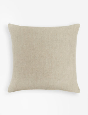 Rear view of the Ixora square pillow with ornate floral pattern