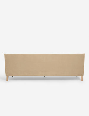 Back of the Rivington Brie Beige Velvet sofa