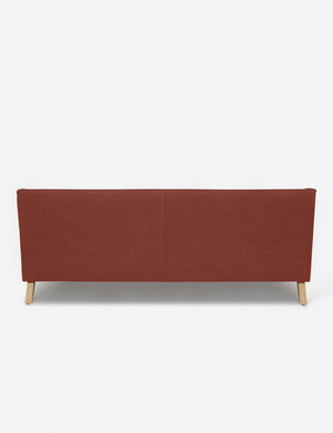 Back of the Rivington Terracotta Linen sofa