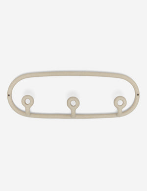Cream speckled Trio Stoneware Coat Rack by SIN Ceramics