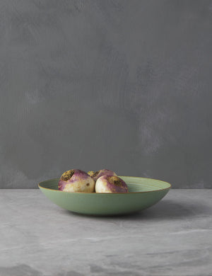 Nature deep plate in leaf-green by Thomas for Rosenthal