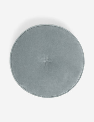 Velvet Disc canyon blue Pillow by Sarah Sherman Samuel