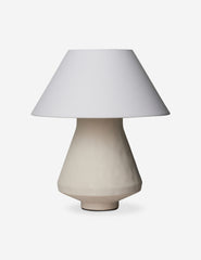 #color::gray | Vincente sculptural ceramic table lamp.