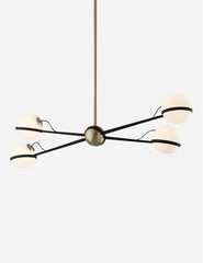 | Adeline black and brass retro chandelier 
