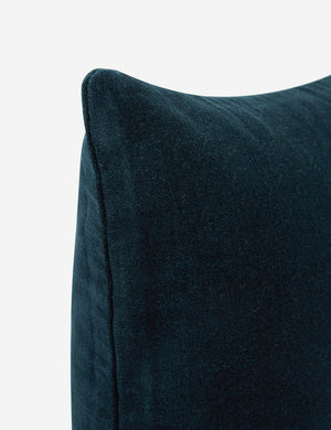 Corner of Charlotte Navy Blue Square Velvet Pillow
