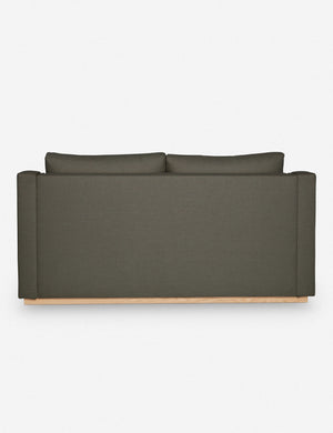 Back of the Coniston Loden Gray Linen Sleeper Sofa