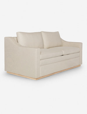 Angled view of the Coniston Stripe Linen Sleeper Sofa