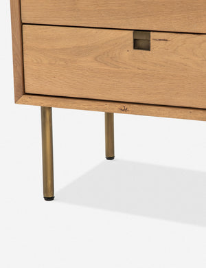 The brass legs on the Karma nightstand