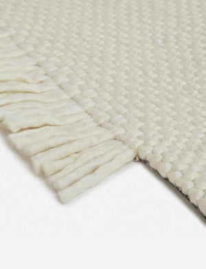 The fringe on the edge of the Joelle rust rug
