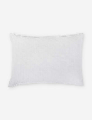 Ojaj white cotton matelassé coverlet by pom pom at home
