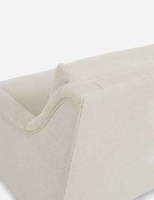 Back corner of the Rivington Natural Linen sofa