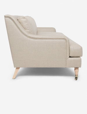 Side of the Rivington Stripe Linen sofa